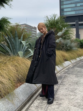 「Lui's（ルイス）のアイテム（その他アウター）」を使った、yuka nakamoriさん（レディース・152cm）の冬コーディネート