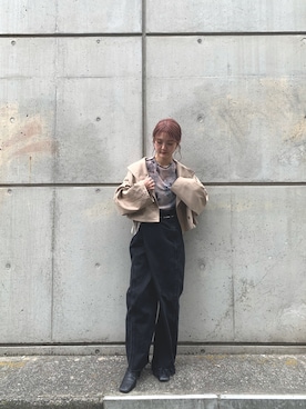 yuka nakamoriさん（レディース・152cm）の春コーディネート