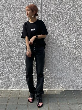 「MM6 Maison Martin Margiela_（エムエム 6 メゾン マルタン マルジェラ）のアイテム」を使った、yuka nakamoriさん（レディース・152cm）の春コーディネート