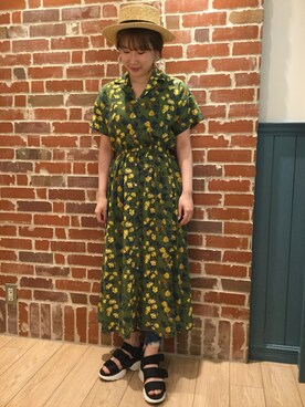 lowrysfarmシャミネ鳥取さん（レディース・163cm）の春コーディネート