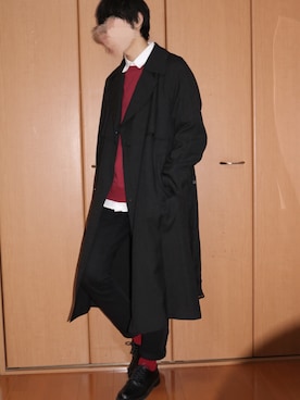 「レイヤードstyle」｜「アイテム（その他シューズ）」を使った、かずや(카즈야)さん（メンズ・170cm）の冬コーディネート