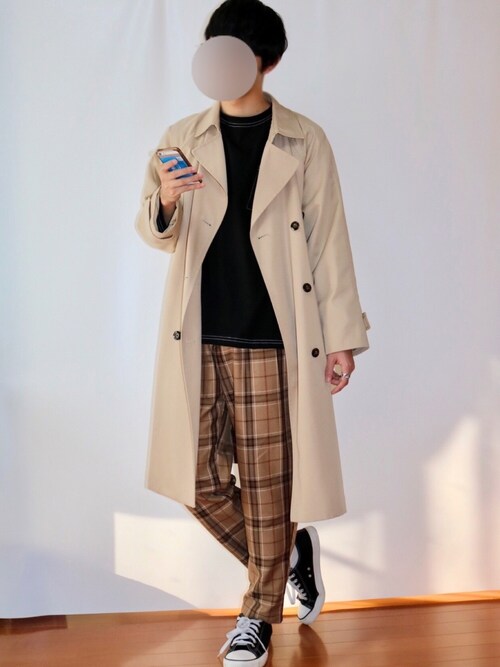 かずやん 카즈얀 Guのトレンチコートを使ったコーディネート Wear