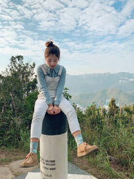 「Jack Willsのアイテム」を使った、nishaさん（レディース・154cm）の春コーディネート