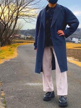 「adrer」｜「アイテム（チェスターコート）」を使った、せいくんさん（メンズ・164cm）の冬コーディネート