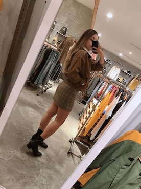 「アイテム（ブーティ）」を使った、Mayee Liuさん（レディース・163cm・20代）の冬コーディネート