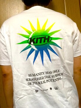 「KITH（キス）のアイテム（Tシャツ/カットソー、ホワイト系）」を使った、SKY++さん（メンズ・169cm）の春コーディネート