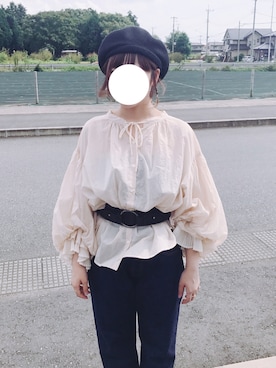 「Another Edition」｜「アイテム（ハンチング/ベレー帽）」を使った、すーさん（レディース・158cm）の秋コーディネート