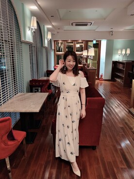 「LILY BROWN（リリーブラウン）のアイテム（オールインワン・サロペット）」を使った、vickyさん（レディース・160cm）の夏コーディネート