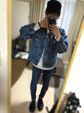 「Dr. Martens（ドクターマーチン）のDr.Martens (ドクターマーチン)/1461 3EYE GIBSON SHOES（その他シューズ）」を使った、えぬきち。さん（メンズ・168cm）の春コーディネート