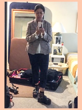 「MARANT ETOILE（マランエトワール）のアイテム（ジャケット/アウター）」を使った、Jocelyn Zaycoさん（レディース・163cm）の冬コーディネート