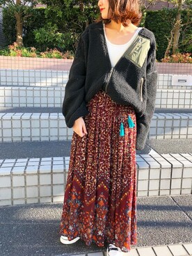 「AIC.（エーアイシー）のアイテム」を使った、miwaさん（レディース・155cm）の冬コーディネート
