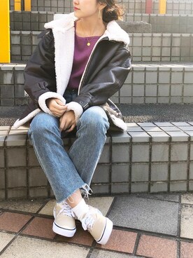 miwaさん（レディース・155cm）の冬コーディネート