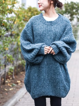 「Auntie Rosa Holiday（アンティローザホリデー）のアイテム」を使った、miwaさん（レディース・155cm）の冬コーディネート