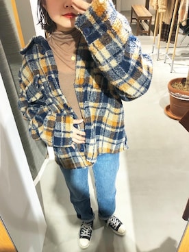 「ROLLA'S（ローラス）のアイテム」を使った、miwaさん（レディース・155cm）の冬コーディネート