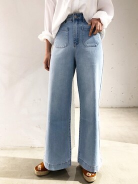 「ROLLA'S（ローラス）のアイテム」を使った、miwaさん（レディース・155cm）の春コーディネート