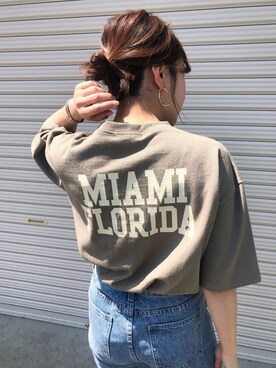 「おうちファッション」｜miwaさん（レディース・155cm）の春コーディネート