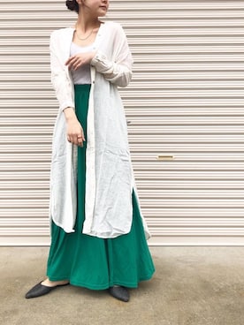 「holiday」｜「アイテム（アクセサリー）」を使った、miwaさん（レディース・155cm）の春コーディネート