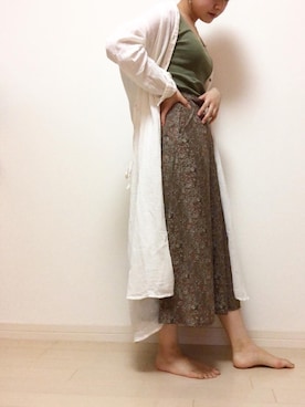 「ホリデー」｜「アイテム（ワンピース/ドレス）」を使った、miwaさん（レディース・155cm）の春コーディネート