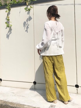 「VACANCY（ヴァカンシー）のアイテム」を使った、miwaさん（レディース・155cm）の夏コーディネート