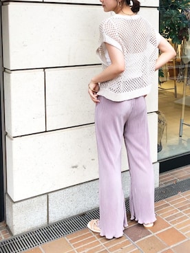 「VACANCY（ヴァカンシー）のアイテム」を使った、miwaさん（レディース・155cm）の夏コーディネート