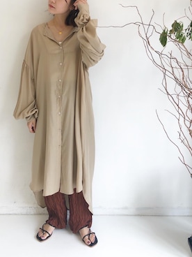 「holiday」｜「アイテム（ワンピース/ドレス）」を使った、miwaさん（レディース・155cm）の夏コーディネート
