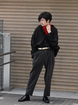 KOU SUEMATSUさん（メンズ・172cm）の秋コーディネート