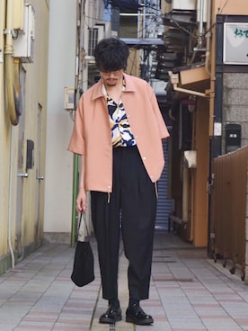 KOU SUEMATSUさん（メンズ・172cm）の春コーディネート