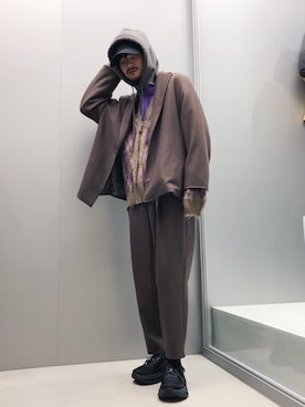 KOU SUEMATSUさん（メンズ・173cm）の冬コーディネート