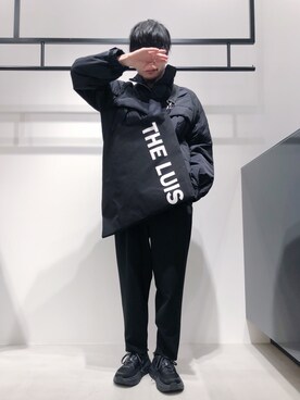 「lot holon（ロットホロン）のアイテム（ブルゾン）」を使った、KOU SUEMATSUさん（メンズ・173cm）の冬コーディネート