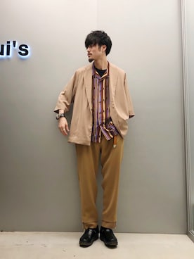 KOU SUEMATSUさん（メンズ・173cm）の春コーディネート