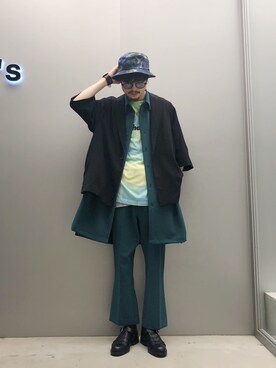 KOU SUEMATSUさん（メンズ・173cm）の春コーディネート