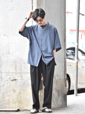 KOU SUEMATSUさん（メンズ・173cm）の夏コーディネート