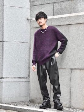 「Lui's（ルイス）のアイテム（スニーカー）」を使った、KOU SUEMATSUさん（メンズ・173cm）の秋コーディネート
