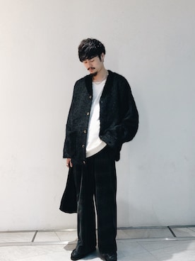 「Casely-Hayford（ケイスリーヘイフォード）のアイテム」を使った、KOU SUEMATSUさん（メンズ・173cm）の冬コーディネート