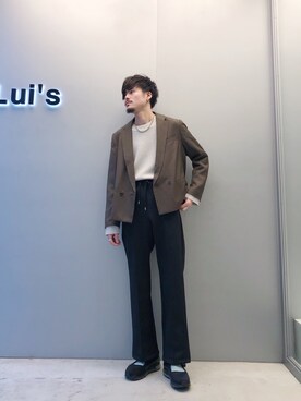 「lot holon（ロットホロン）のアイテム」を使った、KOU SUEMATSUさん（メンズ・173cm）の春コーディネート