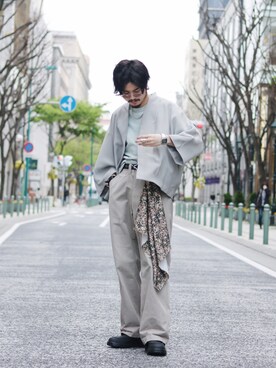 KOU SUEMATSUさん（メンズ・173cm）の春コーディネート