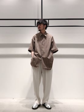 KOU SUEMATSUさん（メンズ・173cm）の春コーディネート