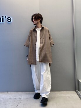 KOU SUEMATSUさん（メンズ・173cm）の夏コーディネート