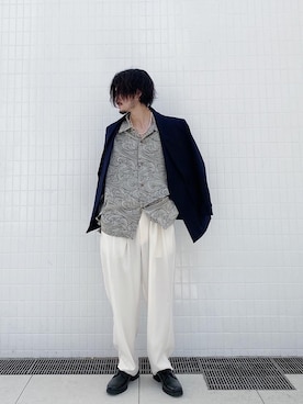 KOU SUEMATSUさん（メンズ・173cm）の夏コーディネート