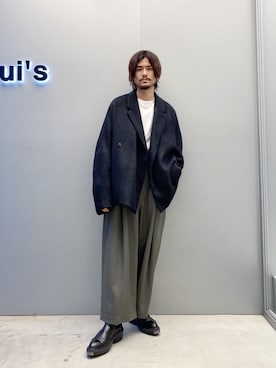 「SHINYAKOZUKA（シンヤコヅカ）のアイテム（ジャケット/アウター）」を使った、KOU SUEMATSUさん（メンズ・173cm）の秋コーディネート