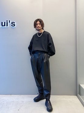 「Lui's（ルイス）のアイテム（スニーカー）」を使った、KOU SUEMATSUさん（メンズ・173cm）の秋コーディネート