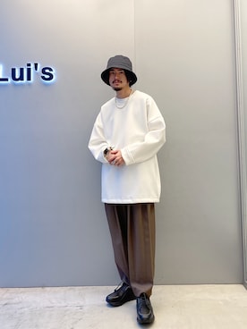 「Lui's（ルイス）のアイテム（スニーカー）」を使った、KOU SUEMATSUさん（メンズ・173cm）の秋コーディネート