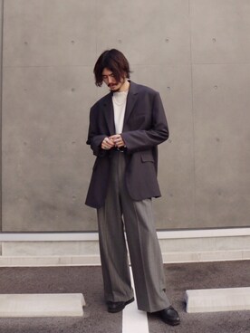 KOU SUEMATSUさん（メンズ・173cm）の秋コーディネート