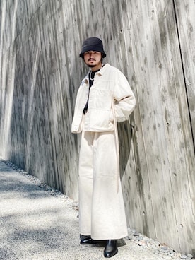 「SHINYAKOZUKA（シンヤコヅカ）のアイテム（ジャケット/アウター）」を使った、KOU SUEMATSUさん（メンズ・173cm）の冬コーディネート