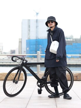 KOU SUEMATSUさん（メンズ・173cm）の春コーディネート