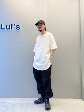 「CPH（シーピーエイチ）のアイテム（キャップ）」を使った、KOU SUEMATSUさん（メンズ・173cm）の春コーディネート