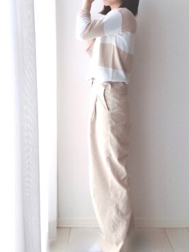 moeさん（レディース・154cm）の春コーディネート