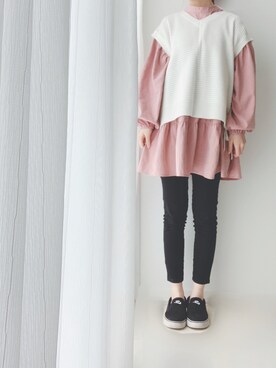 moeさん（レディース・154cm）の春コーディネート