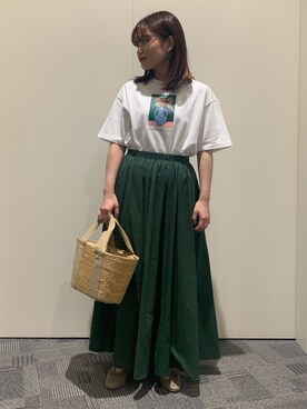 「リバーシブル」｜「アイテム（バレエシューズ）」を使った、ほしななさん（レディース・150cm）の夏コーディネート