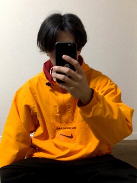 Supreme シュプリーム ☆ ナイロンジャケット パーカー オレンジ